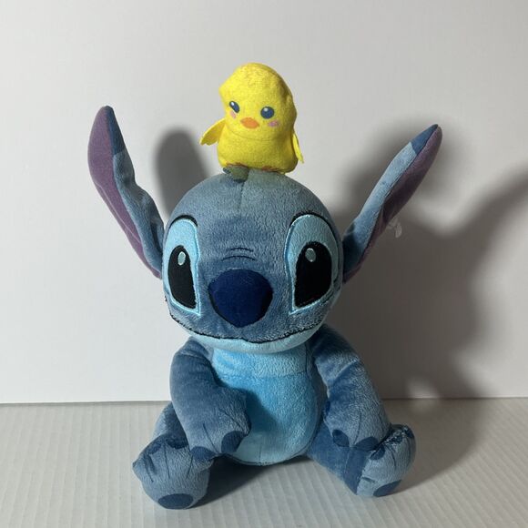 Disney Lilo & Stitch w/ Easter Chick 10" Plush Stuffed Animal  Just Play Toy - Picture 2 of 11
